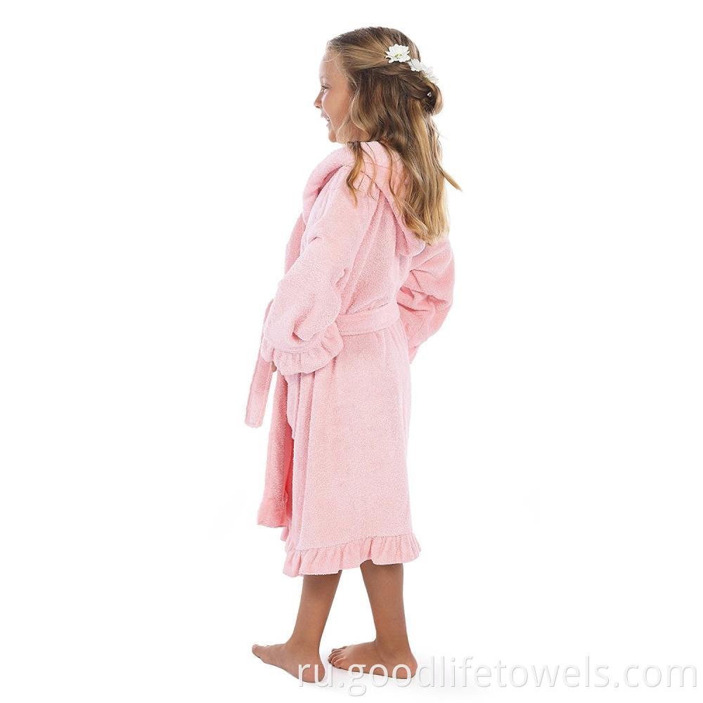 Soft Kids Bathrobe With Bottom Swing